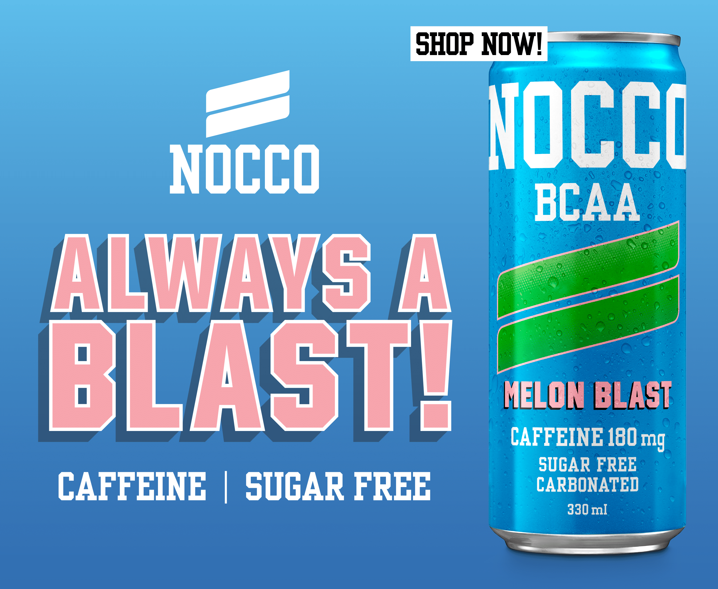 Nocco Melon Blast launch blogpost banner mobile